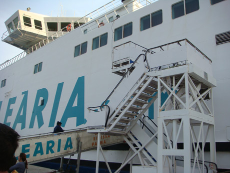 Detail balearia ferry ibiza photo