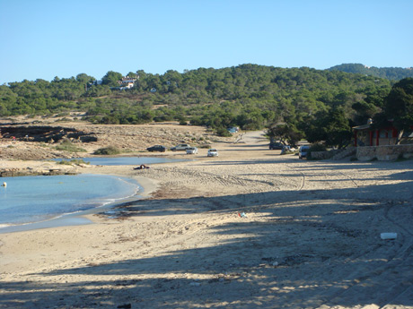 Sandy beach ibiza photo