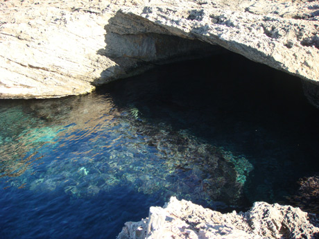 Underwater caves ibiza photo