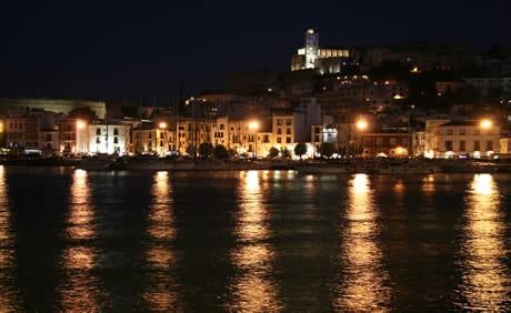 Ibiza vista notturna foto